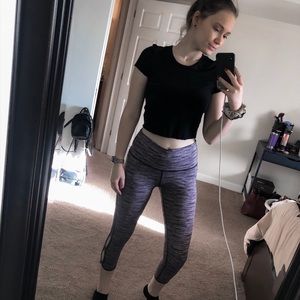 3+ Bundle 50% Off - Purple Crop Athletic Pants